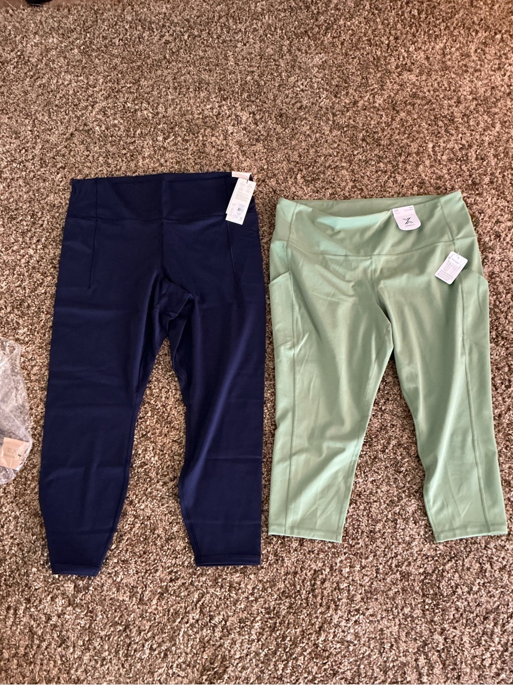 $150 NWT 2 pairs of leggings, CALIA & XERSION, YOGA for plus women, 2X, WORKOUT
